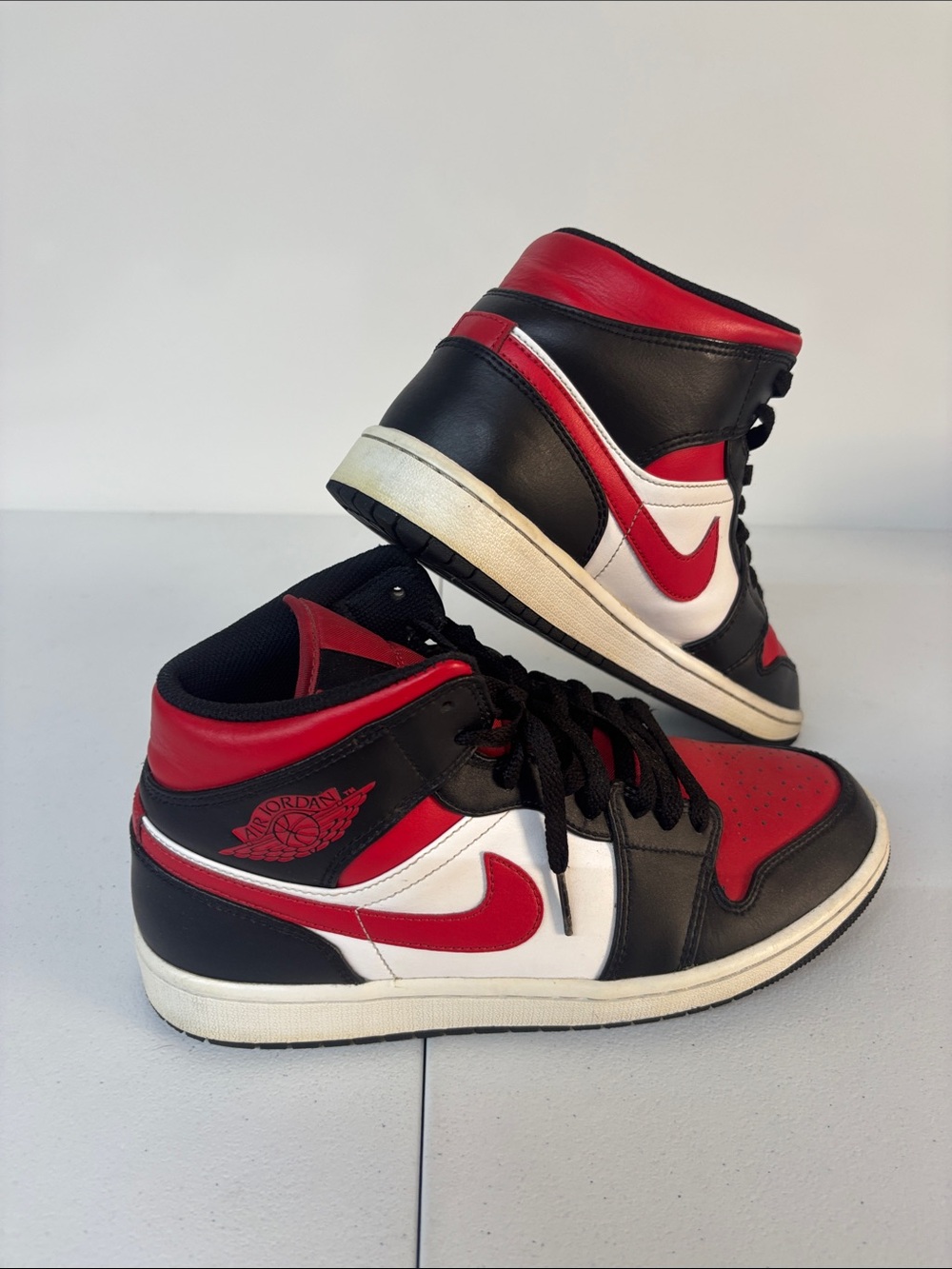 Jordan Men's High-Top Sneakers - Black/Red/White